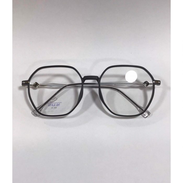 Gọng kính mắt cận Lục giác nam nữ LB Eyewear UV 8296 Nhựa mềm thanh mảnh bền nhẹ - Màu đen, hồng, tím, ghi, trong suốt